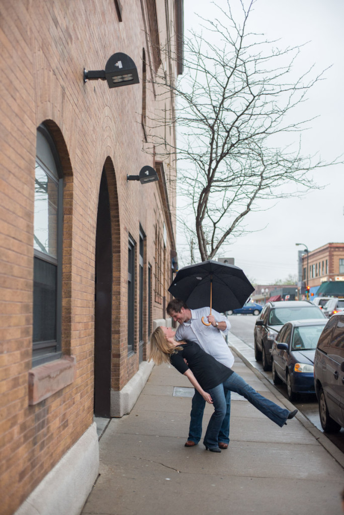 Angie and Marty's studio engagement session in Minneapolis, MN