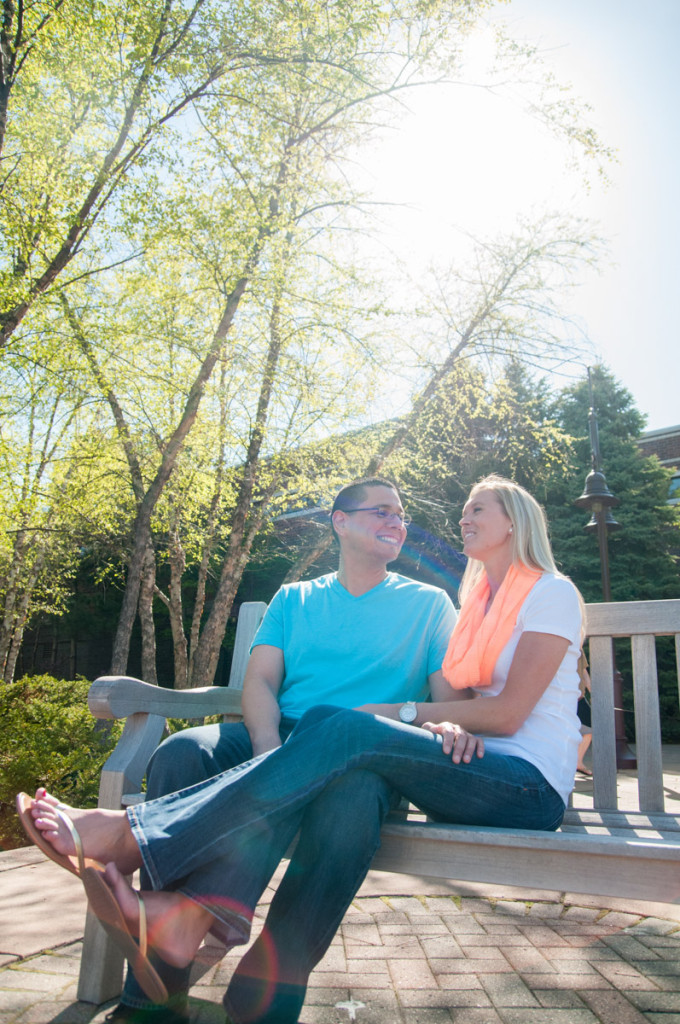 Michelle and Mike's spring engagement at Centennial Lakes in Edina, MN