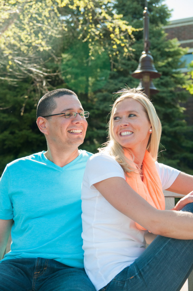 Michelle and Mike's spring engagement at Centennial Lakes in Edina, MN