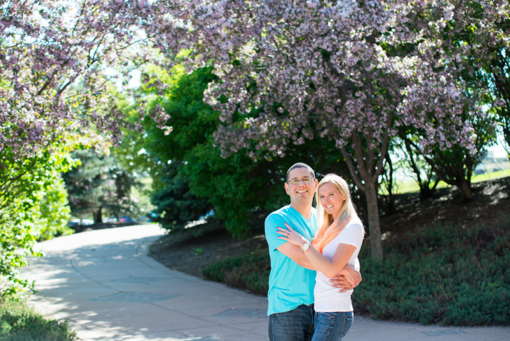 Michelle and Mike's spring engagement at Centennial Lakes in Edina, MN