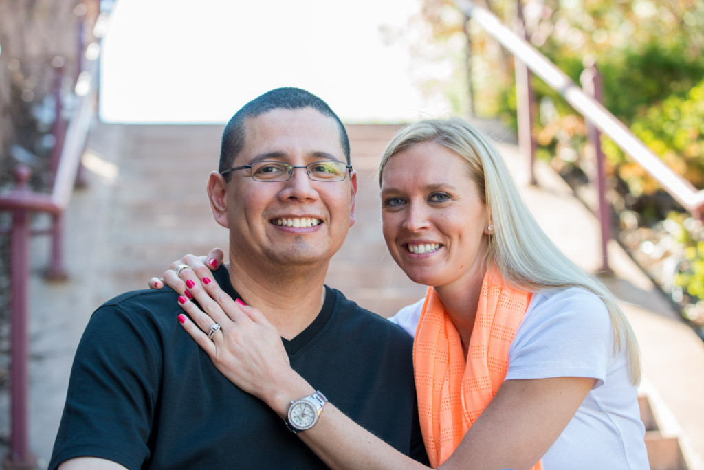 Michelle and Mike's spring engagement at Centennial Lakes in Edina, MN