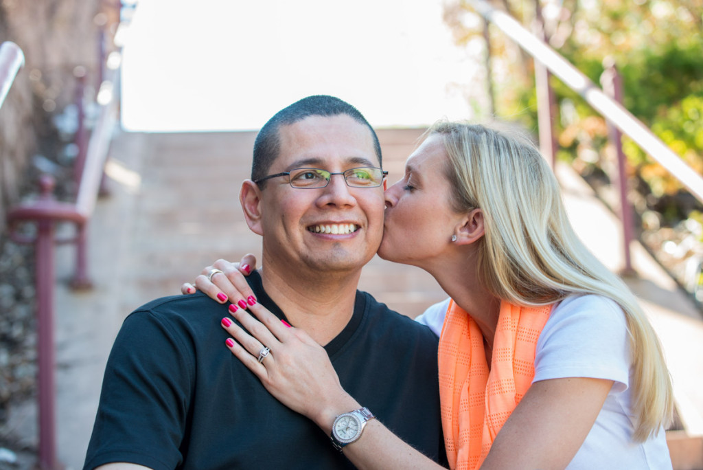 Michelle and Mike's spring engagement at Centennial Lakes in Edina, MN