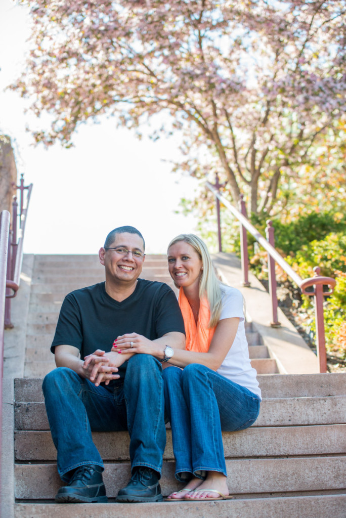 Michelle and Mike's spring engagement at Centennial Lakes in Edina, MN