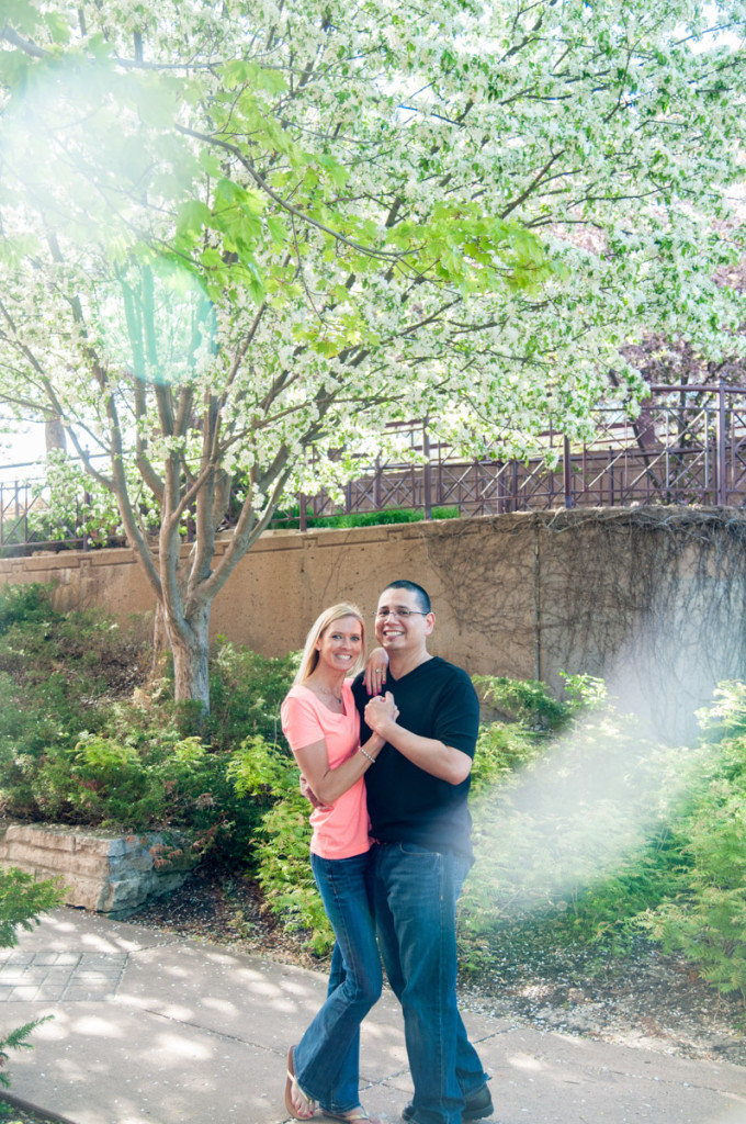 Michelle and Mike's spring engagement at Centennial Lakes in Edina, MN