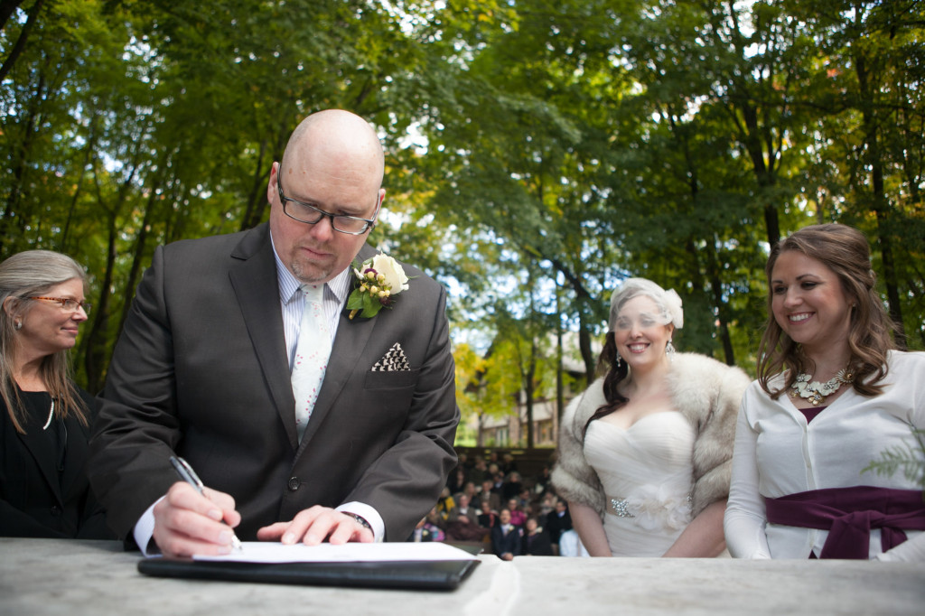 Lindsey and Chris's unicorn themed fall wedding in MN