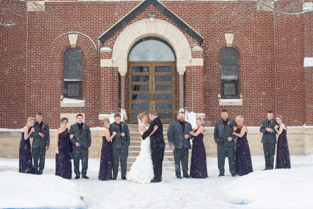 Shelby and Mark's winter wedding from Hendricks, MN to Brookings, SD