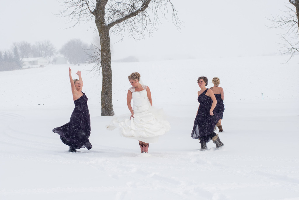 Shelby and Mark's winter wedding from Hendricks, MN to Brookings, SD