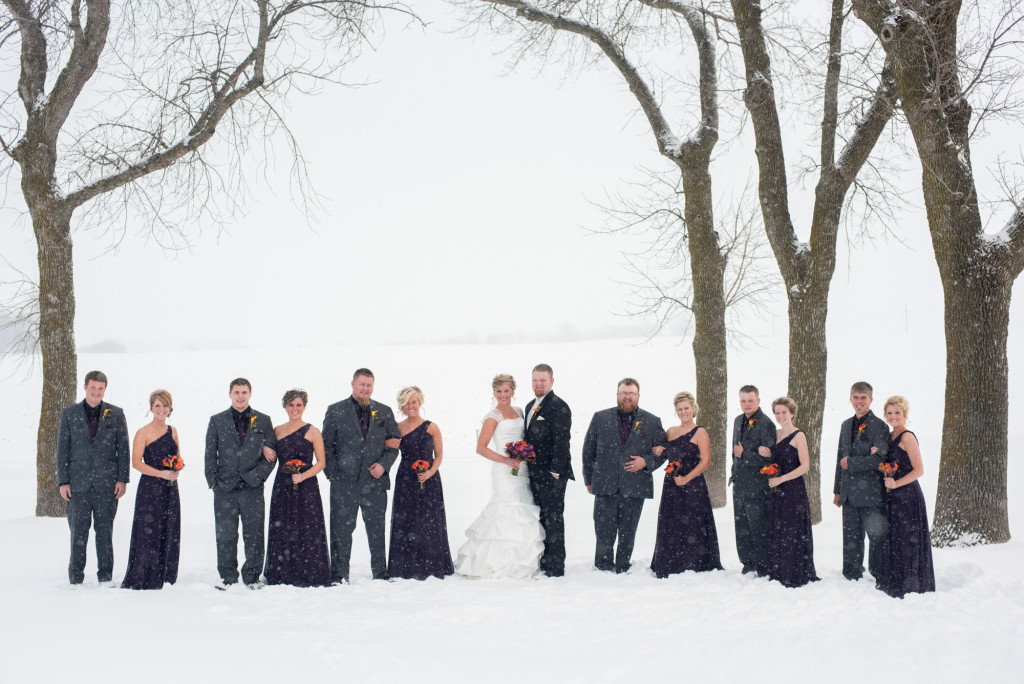 Shelby and Mark's winter wedding from Hendricks, MN to Brookings, SD