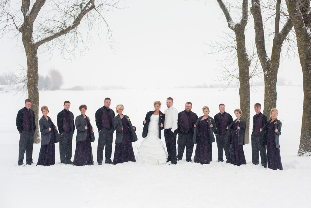 Shelby and Mark's winter wedding from Hendricks, MN to Brookings, SD