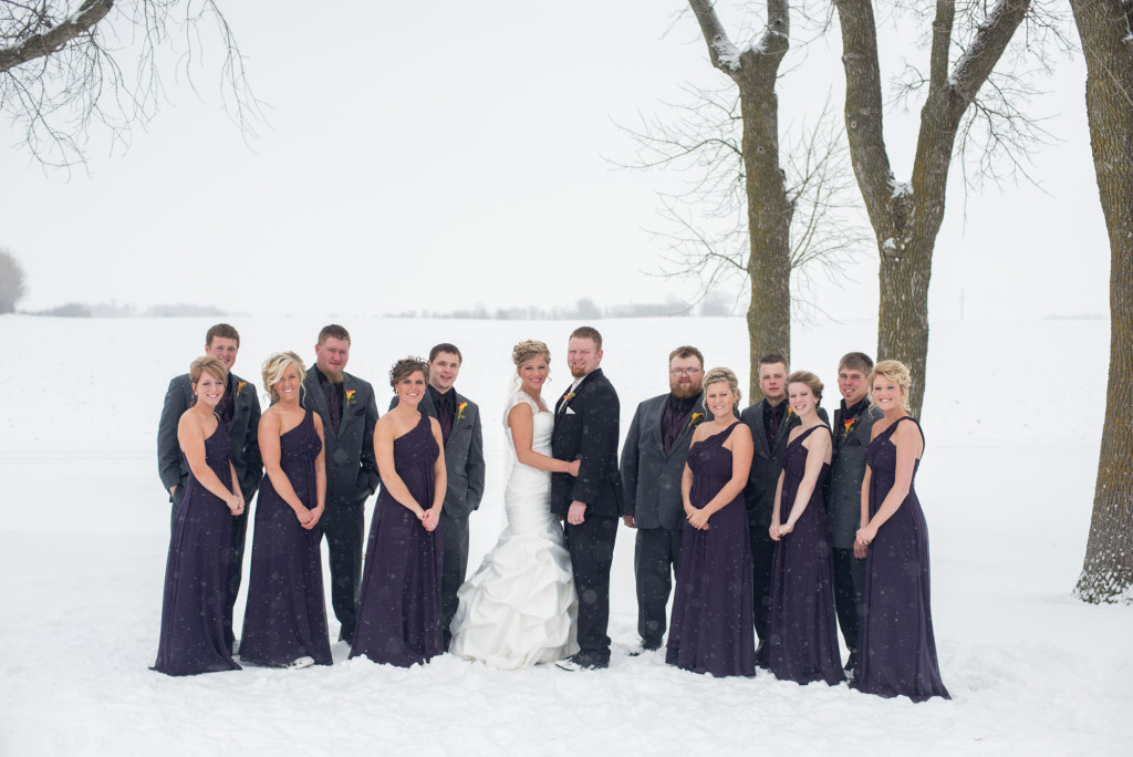Shelby and Mark's winter wedding from Hendricks, MN to Brookings, SD