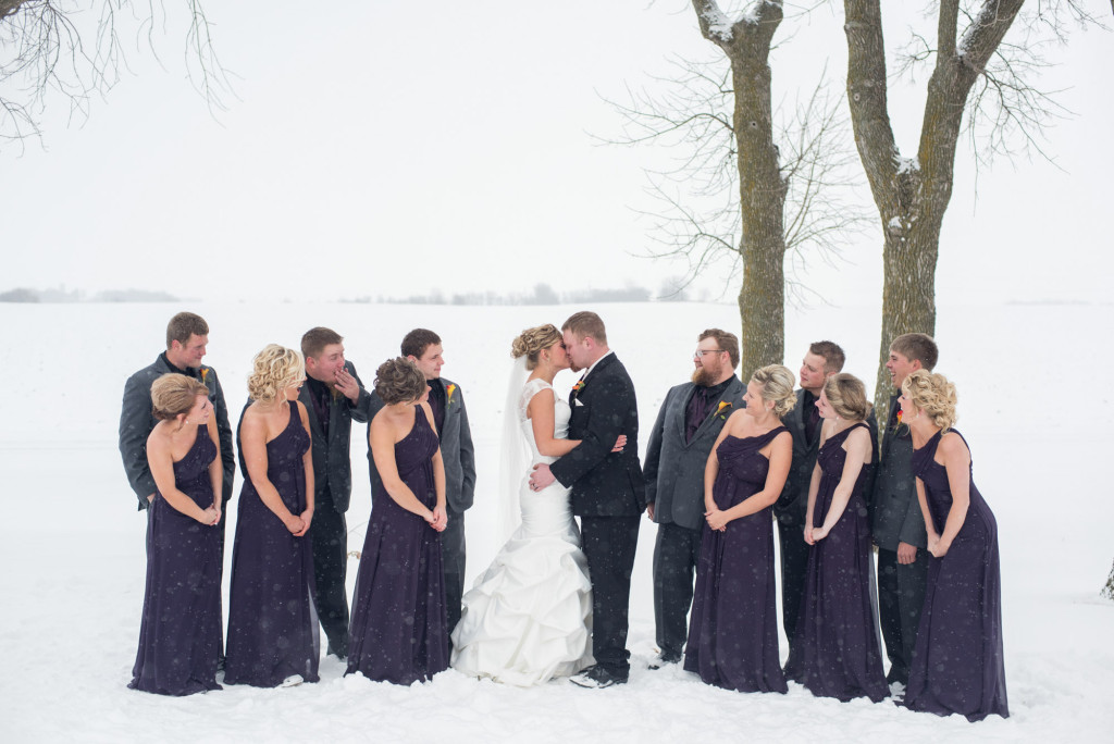 Shelby and Mark's winter wedding from Hendricks, MN to Brookings, SD