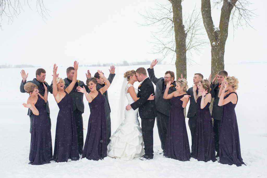 Shelby and Mark's winter wedding from Hendricks, MN to Brookings, SD