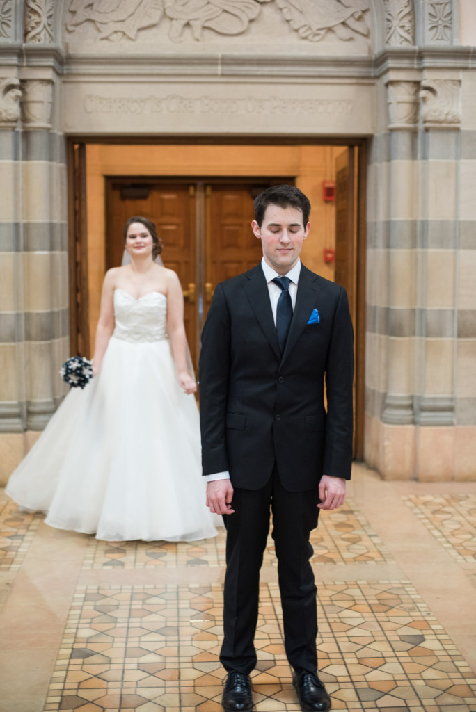 Christine and Ryan's winter wedding at St. Thomas More Church and Prestwick Golf Course