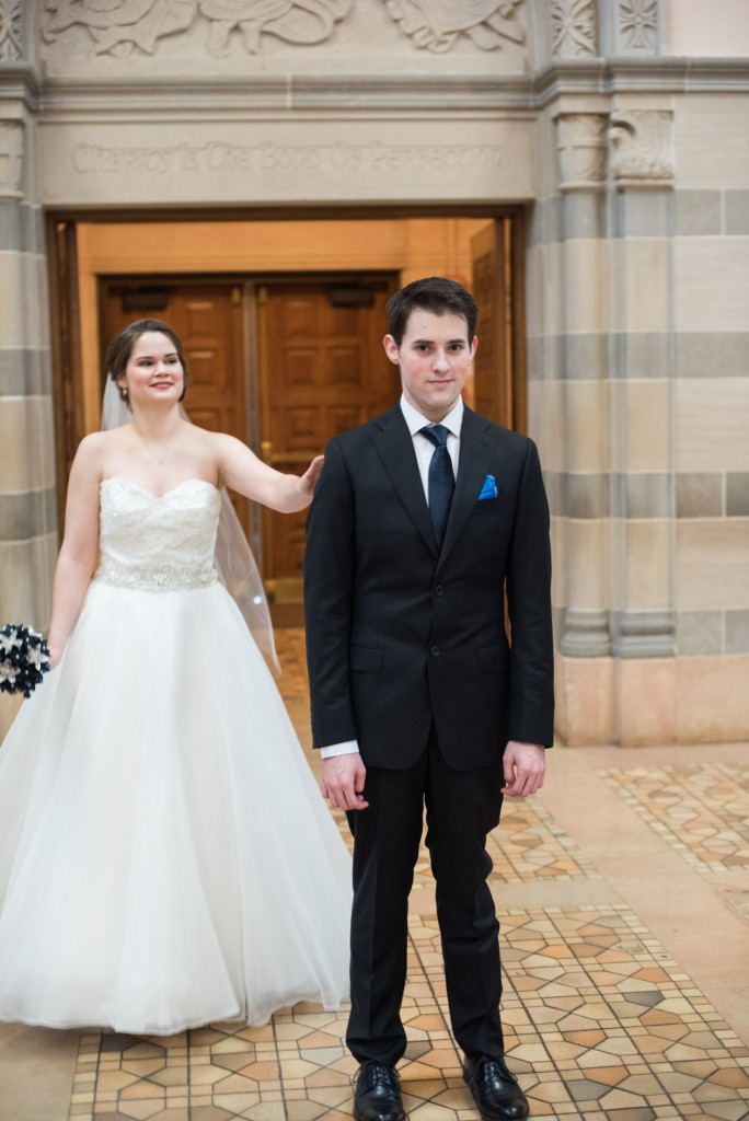 Christine and Ryan's winter wedding at St. Thomas More Church and Prestwick Golf Course
