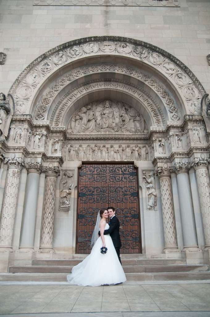 Christine and Ryan's winter wedding at St. Thomas More Church and Prestwick Golf Course