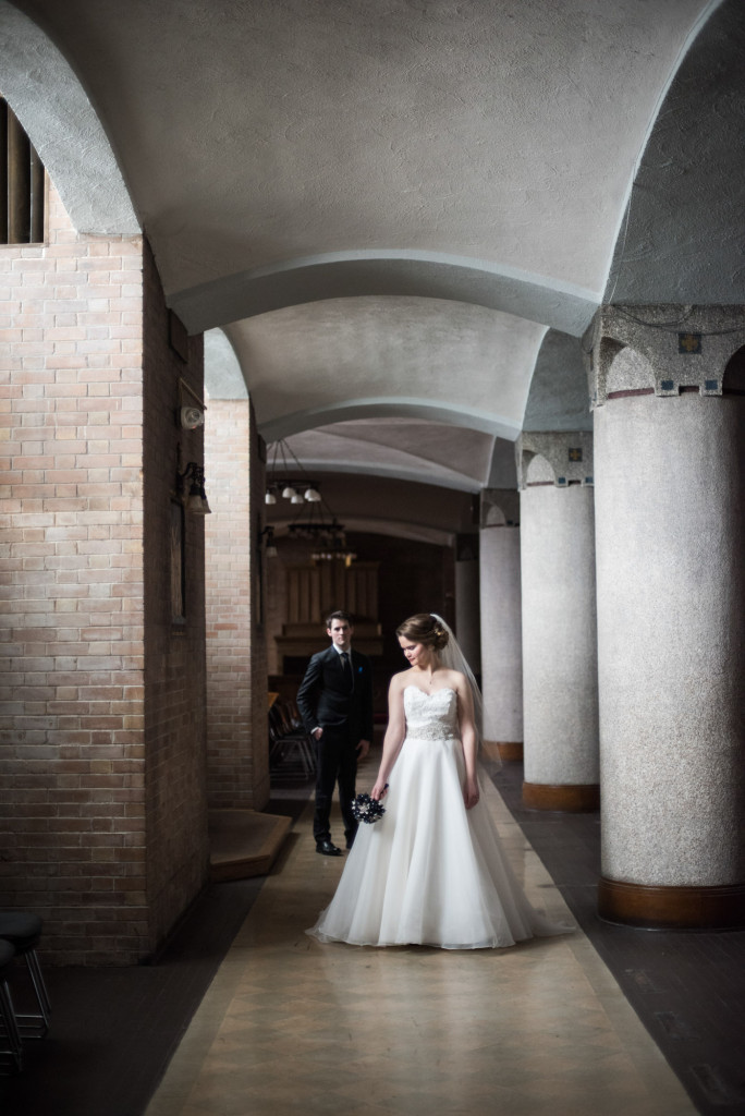 Christine and Ryan's winter wedding at St. Thomas More Church and Prestwick Golf Course