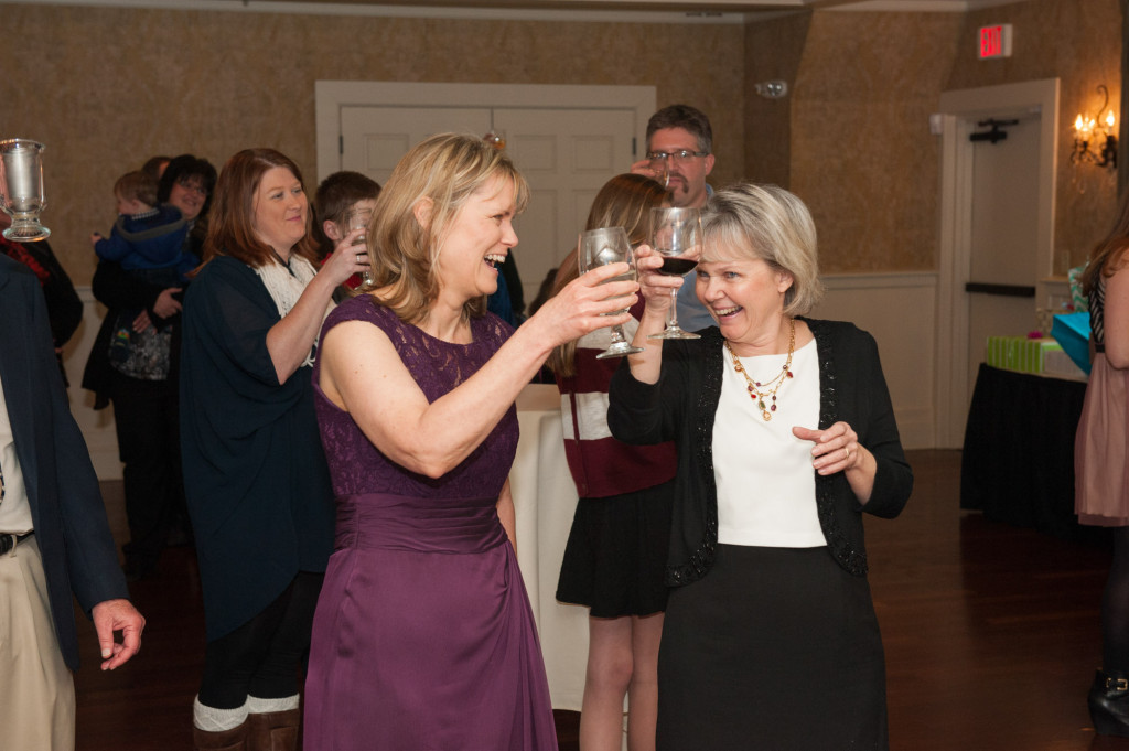 Christine and Ryan's winter wedding at St. Thomas More Church and Prestwick Golf Course