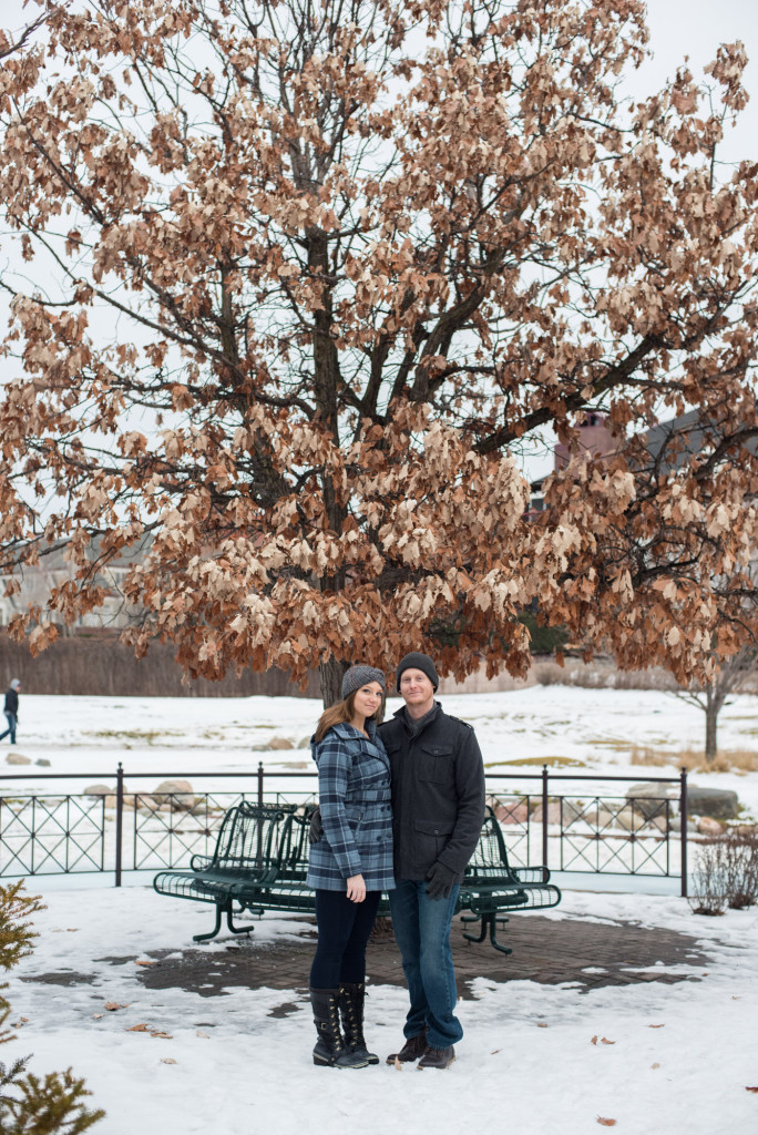 Michelle and Cody's winter engagement session at Centennial Lakes Park in Edina, MN