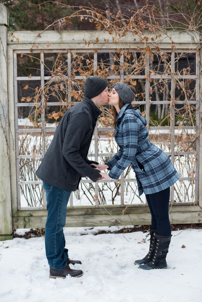 Michelle and Cody's winter engagement session at Centennial Lakes Park in Edina, MN
