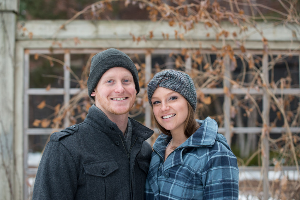 Michelle and Cody's winter engagement session at Centennial Lakes Park in Edina, MN