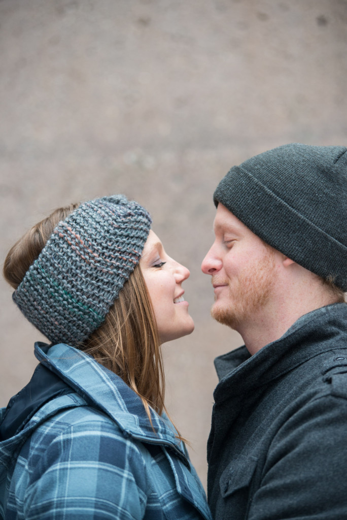 Michelle and Cody's winter engagement session at Centennial Lakes Park in Edina, MN