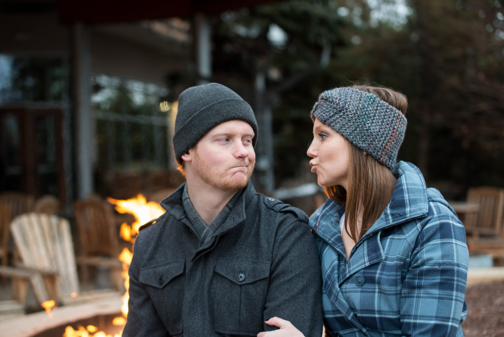 Michelle and Cody's winter engagement session at Centennial Lakes Park in Edina, MN