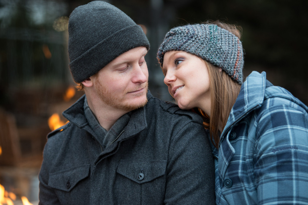 Michelle and Cody's winter engagement session at Centennial Lakes Park in Edina, MN