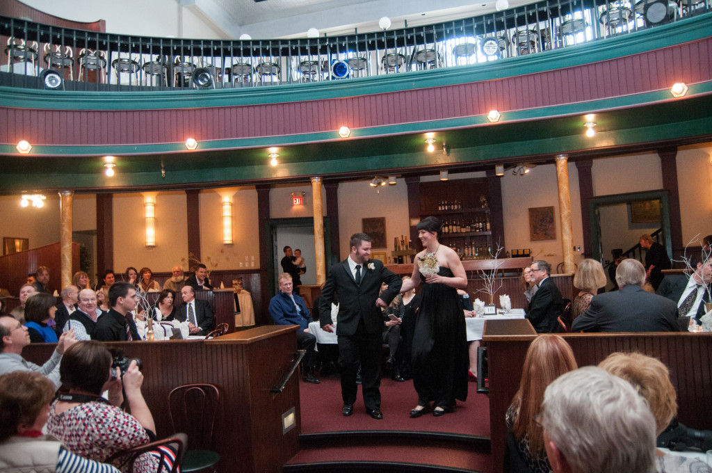 Sarah and Dan's winter wedding in Northfield, MN at the Grand Event Center