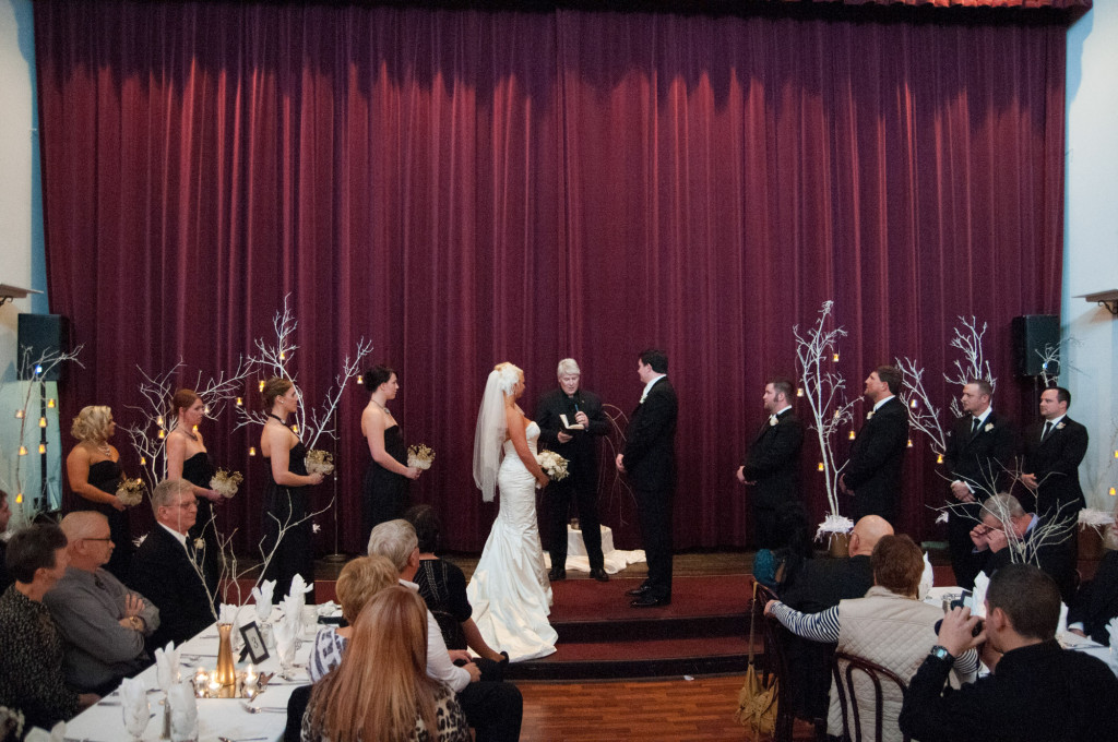 Sarah and Dan's winter wedding in Northfield, MN at the Grand Event Center