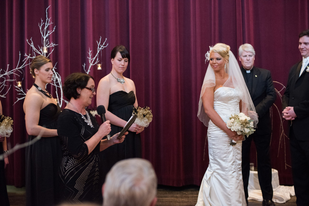 Sarah and Dan's winter wedding in Northfield, MN at the Grand Event Center