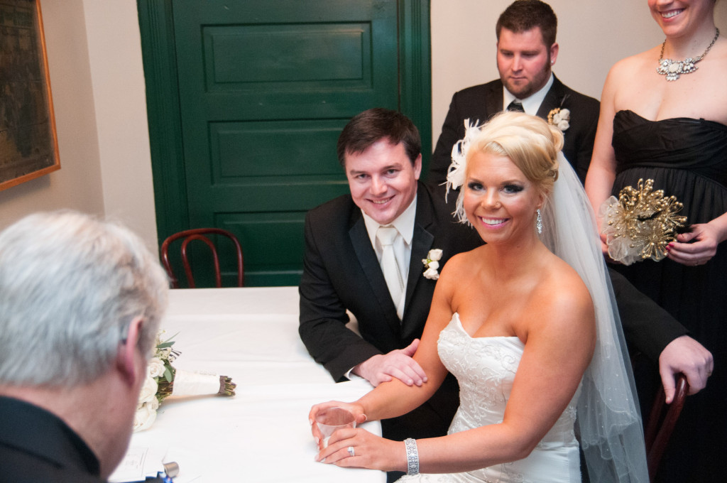 Sarah and Dan's winter wedding in Northfield, MN at the Grand Event Center