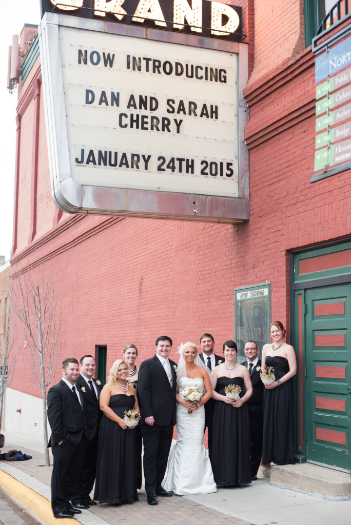 Sarah and Dan's winter wedding in Northfield, MN at the Grand Event Center