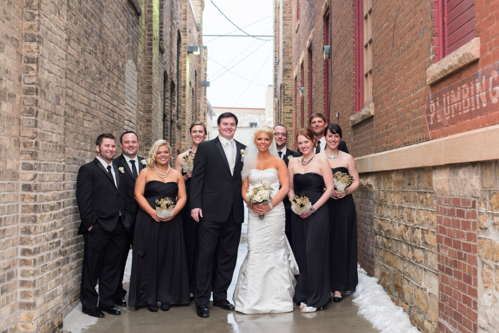 Sarah and Dan's winter wedding in Northfield, MN at the Grand Event Center