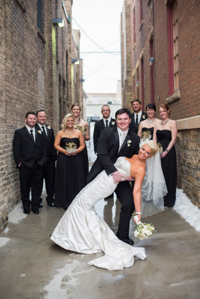 Sarah and Dan's winter wedding in Northfield, MN at the Grand Event Center