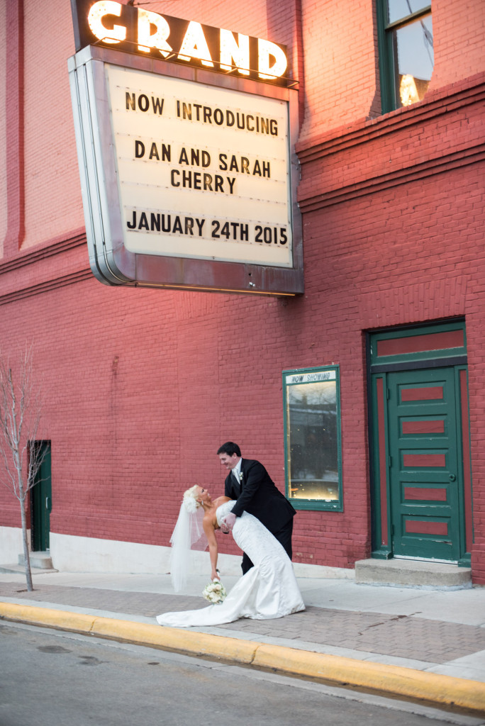 Sarah and Dan's winter wedding in Northfield, MN at the Grand Event Center