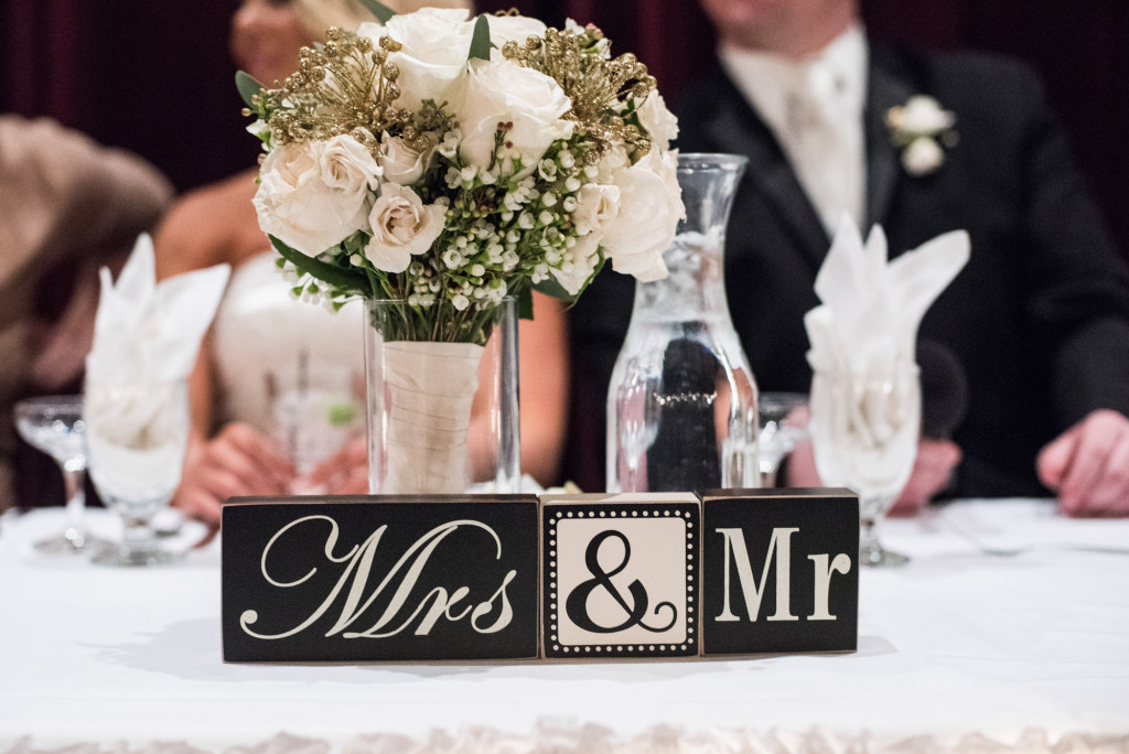Sarah and Dan's winter wedding in Northfield, MN at the Grand Event Center