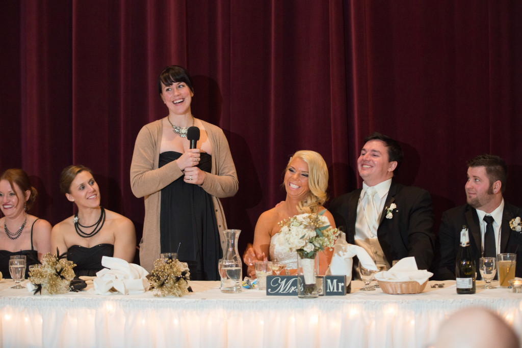 Sarah and Dan's winter wedding in Northfield, MN at the Grand Event Center
