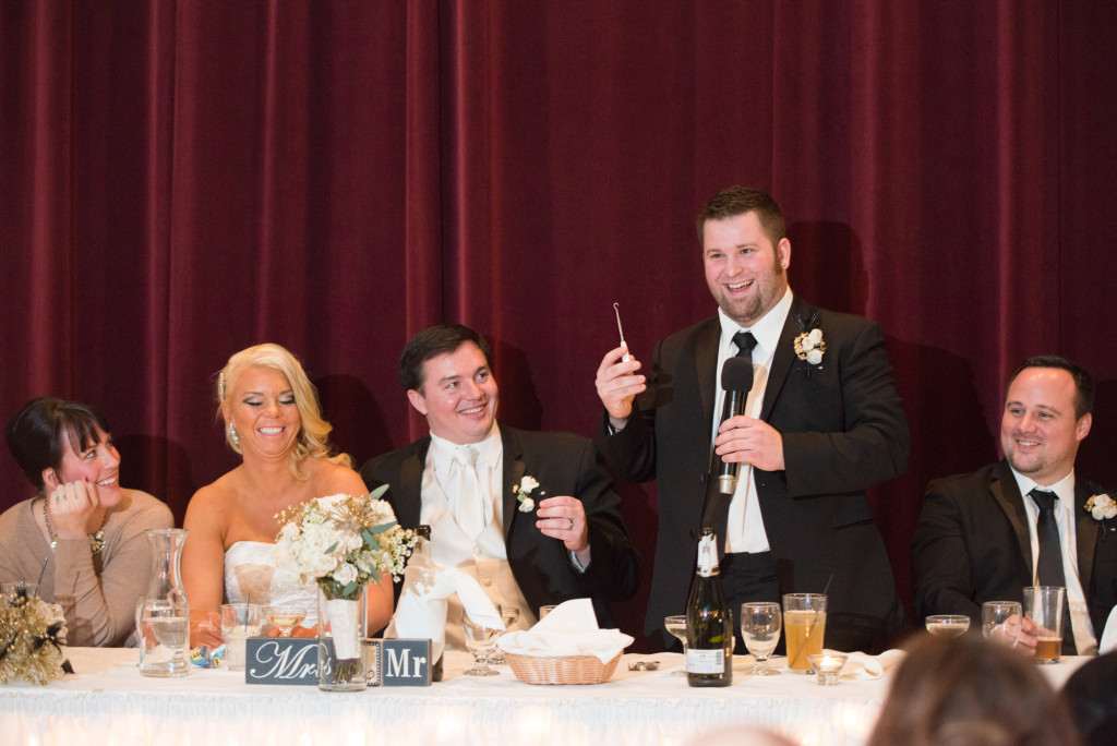 Sarah and Dan's winter wedding in Northfield, MN at the Grand Event Center