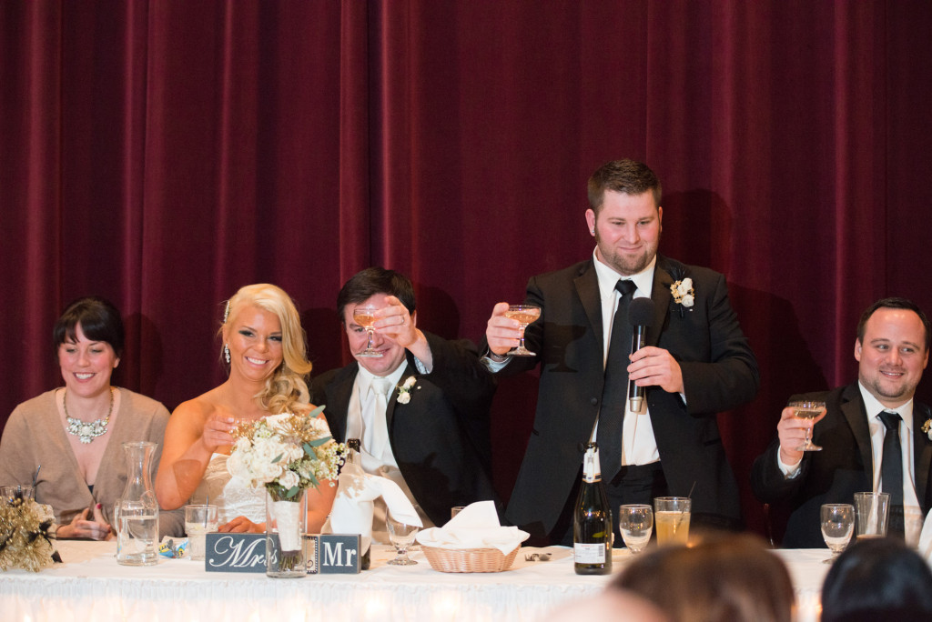 Sarah and Dan's winter wedding in Northfield, MN at the Grand Event Center