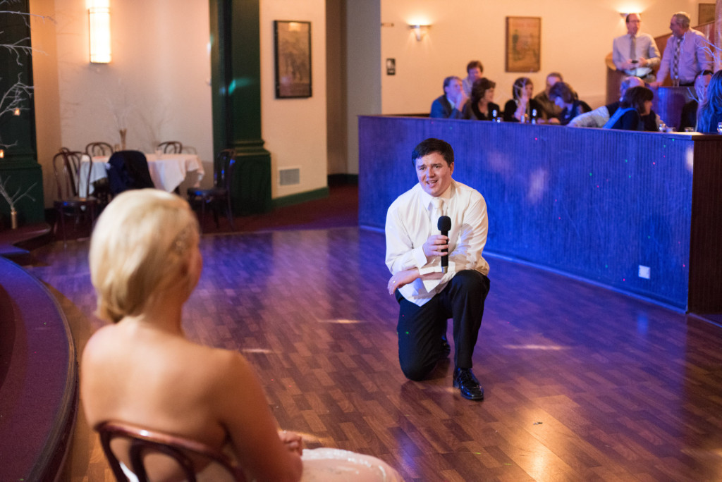 Sarah and Dan's winter wedding in Northfield, MN at the Grand Event Center