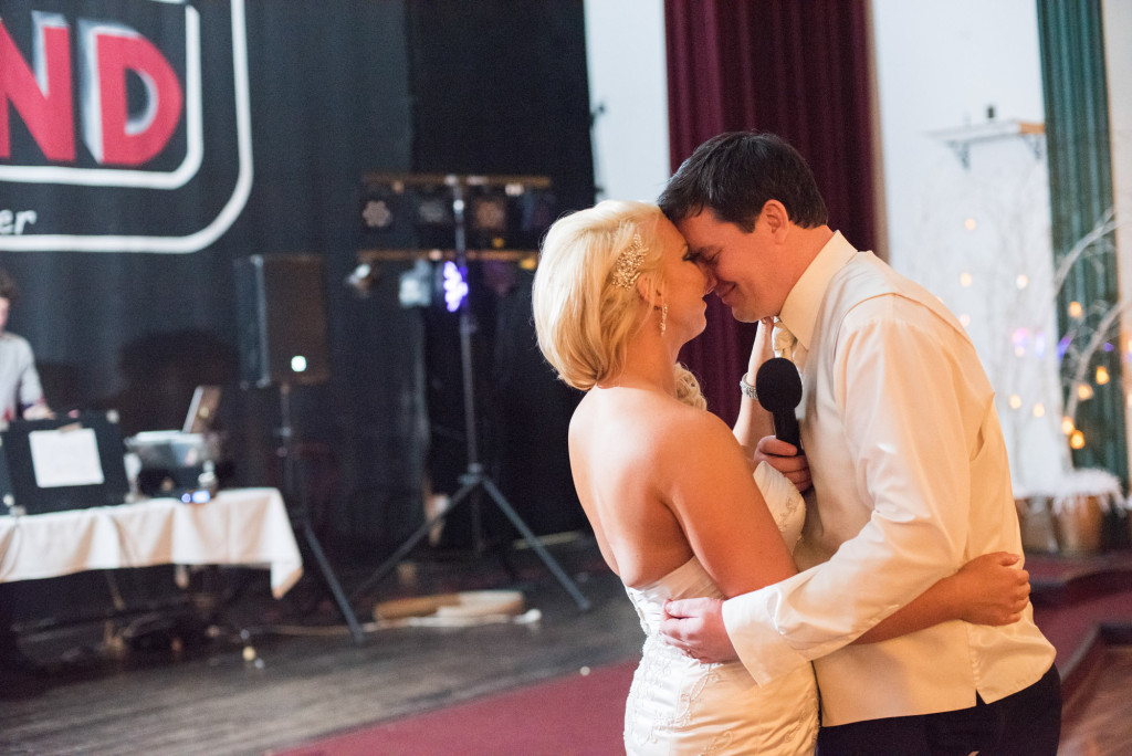 Sarah and Dan's winter wedding in Northfield, MN at the Grand Event Center