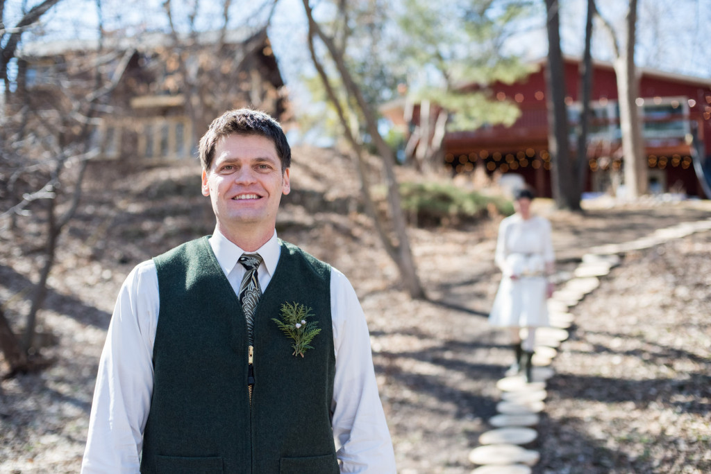 David and Mary's intimate winter Pi Day wedding