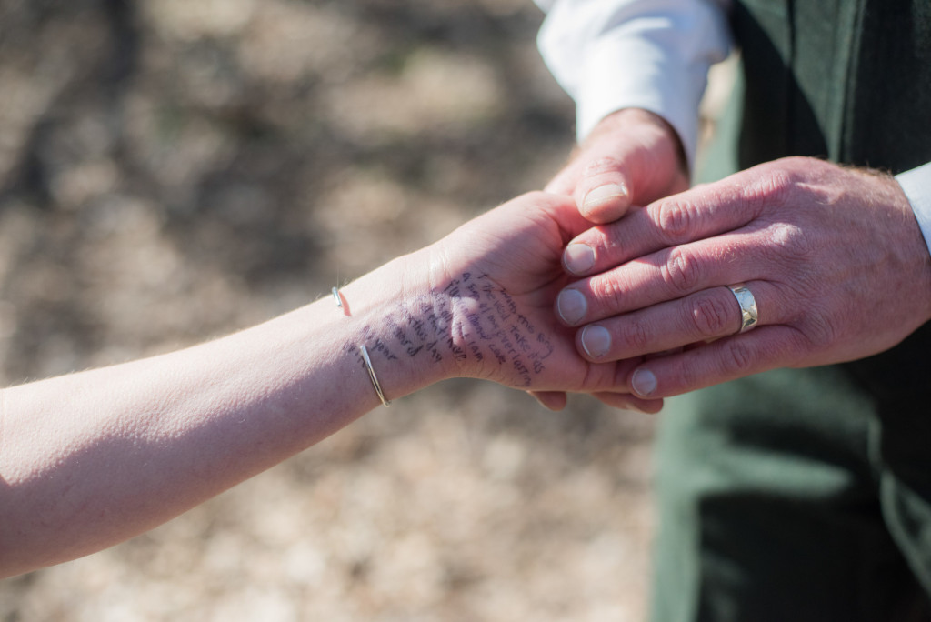 David and Mary's intimate winter Pi Day wedding