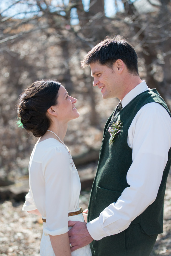 David and Mary's intimate winter Pi Day wedding
