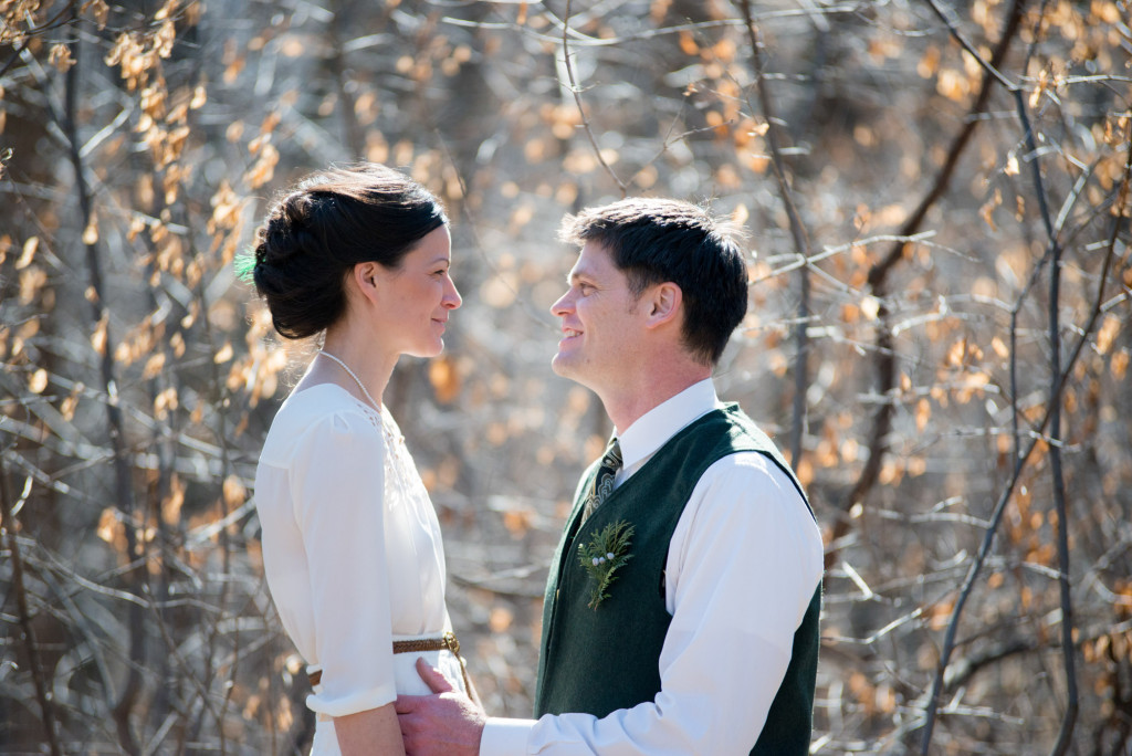 David and Mary's intimate winter Pi Day wedding