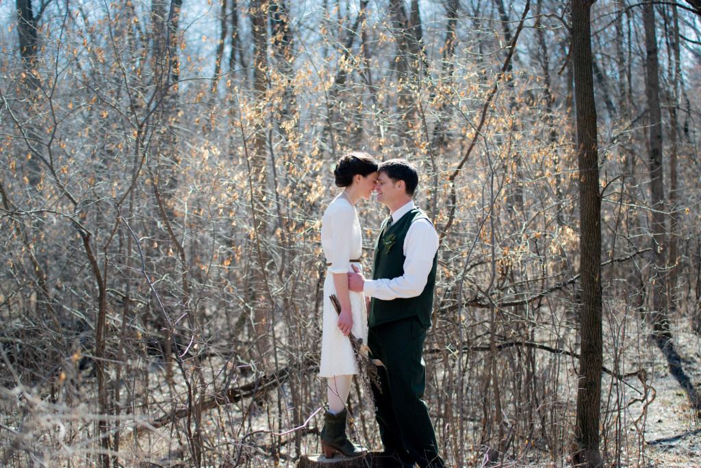 David and Mary's intimate winter Pi Day wedding