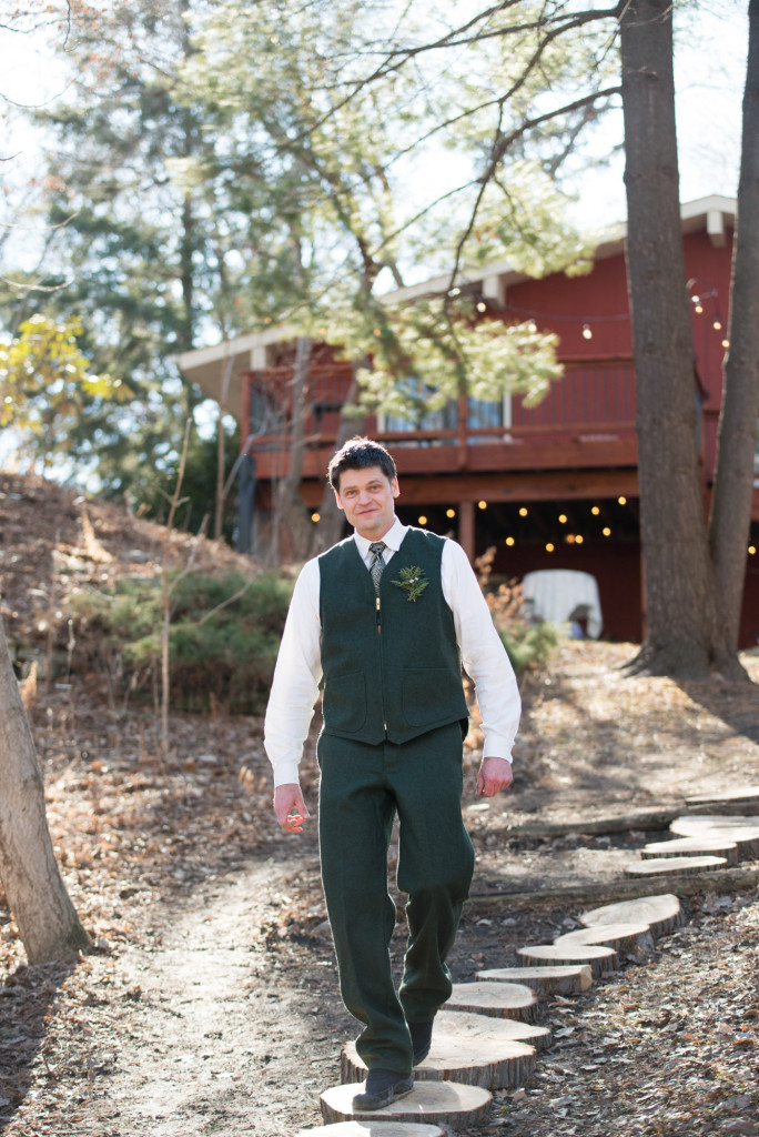 David and Mary's intimate winter Pi Day wedding