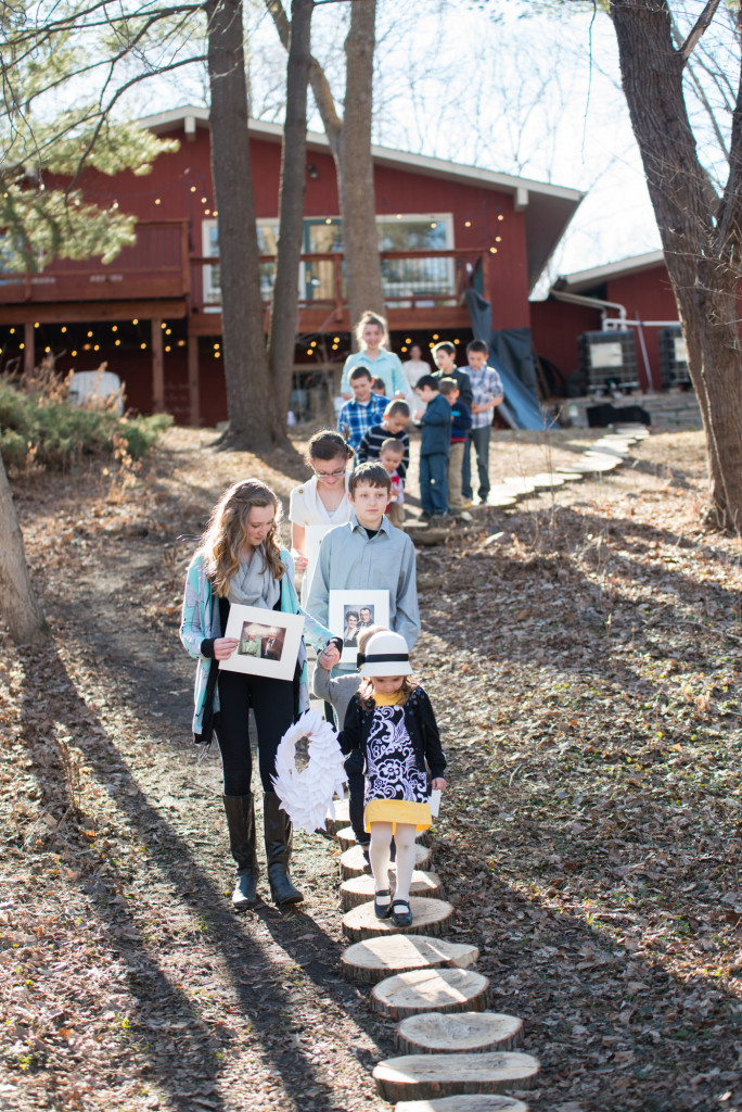 David and Mary's intimate winter Pi Day wedding
