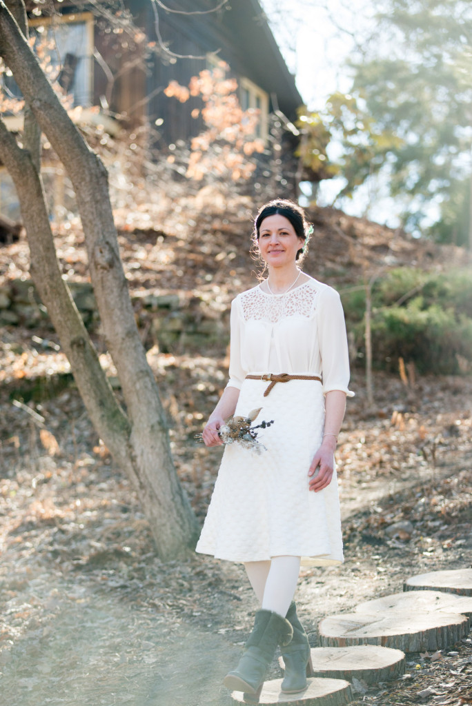 David and Mary's intimate winter Pi Day wedding