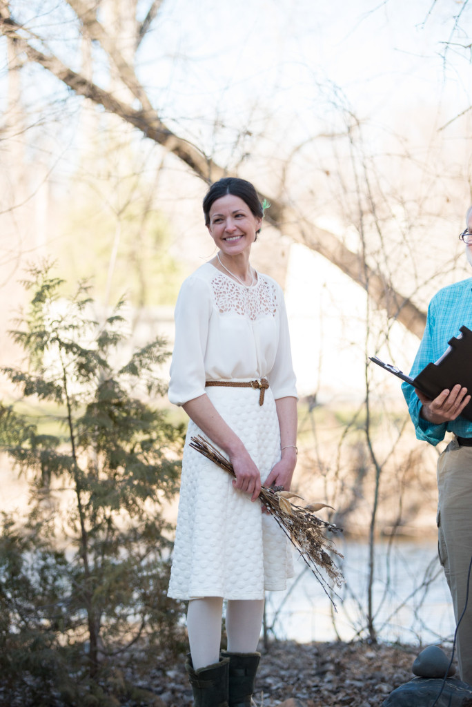 David and Mary's intimate winter Pi Day wedding